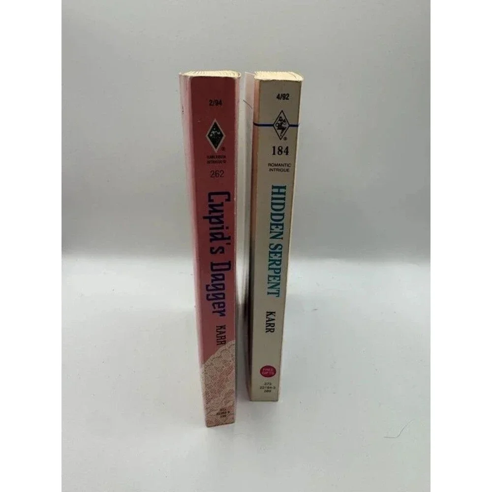 Harlequin Intrigue 2 Book Lot Leona Karr Hidden Serpent Cupids Dagger Romance